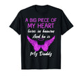 Big Piece My Heart Lives Heaven And T-Shirt - Custom Art Print Men Women - T-Shirt, Sweatshirt, Hoodie