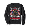 Veteran Papa Bear Dad Usa Flag Sweatshirt - Fun Novelty Design Men Women - T-Shirt, Sweatshirt, Hoodie