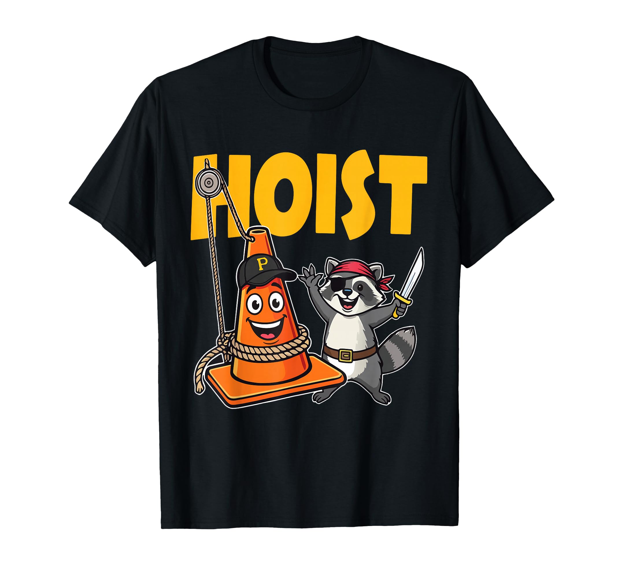 Pirates Hoist Cone Funny Baseball T-Shirt - Minimalist Print Men Women - T-Shirt, Sweatshirt, Hoodie