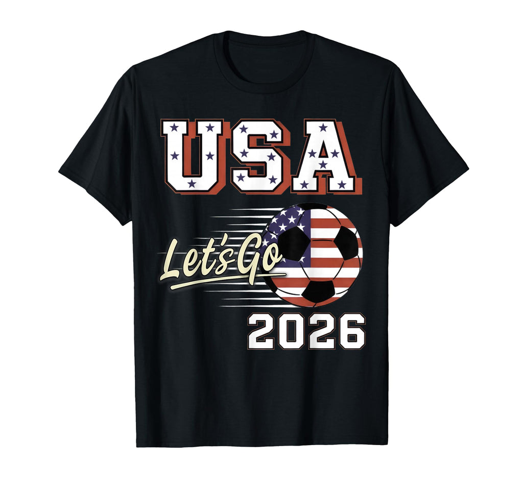 2026 Soccer World Usa Flag Burst Fan T-Shirt - Graphic Print Men Women - T-Shirt, Sweatshirt, Hoodie