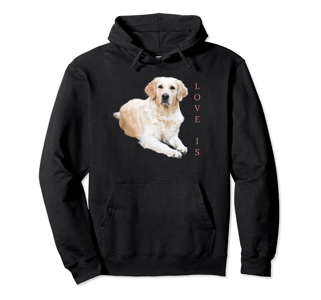 White Labrador Retriever Yellow Love Hoodie - Fun Novelty Design Men Women - T-Shirt, Sweatshirt, Hoodie