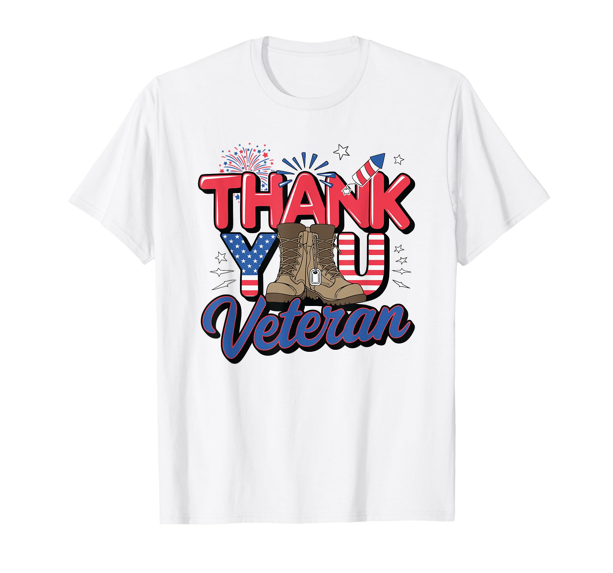 Thank You Veteran American Honor Dad T-Shirt - Trendy Graphic Unisex - T-Shirt, Sweatshirt, Hoodie