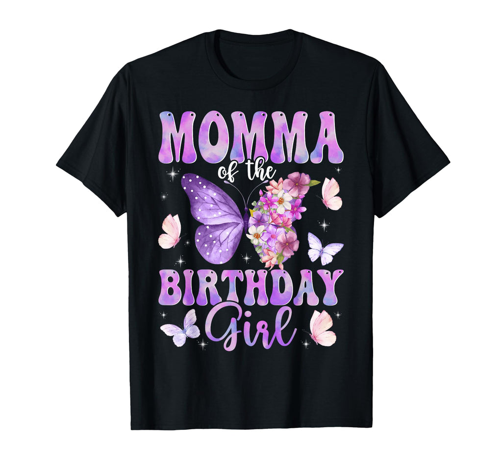 Momma Birthday Butterfly Family Matching T-Shirt - Trendy Graphic Men Women - T-Shirt, Sweatshirt, Hoodie