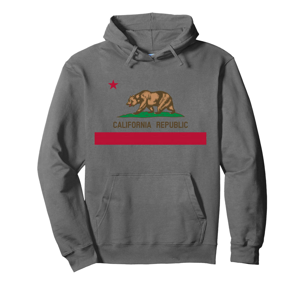 California Republic Flag Patriotic State Hoodie - Graphic Print for Adults - T-Shirt, Sweatshirt, Hoodie