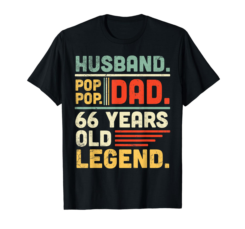 Wife Happy Birthday Husband Pop Pop Dad T-Shirt - Graphic Print Men Women - T-Shirt, Sweatshirt, Hoodie