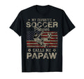 My Favorite Soccer Player Calls Me Papaw T-Shirt - Graphic Print Men Women - T-Shirt, Sweatshirt, Hoodie