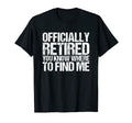 Officially Retired Gift Golf Dad T-Shirt - Custom Art Print for Adults - T-Shirt, Sweatshirt, Hoodie