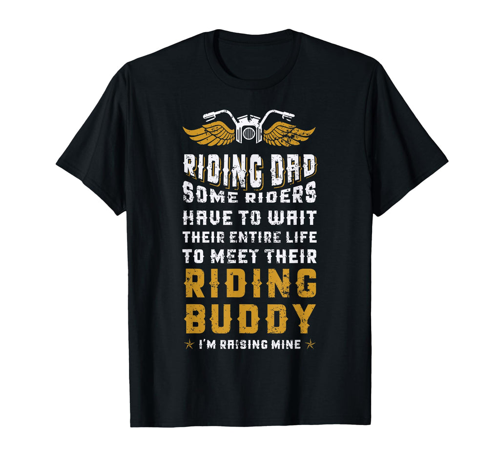 Riding Dad Father Son Biker T-Shirt - Novelty Apparel for Adults - T-Shirt, Sweatshirt, Hoodie