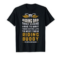 Riding Dad Father Son Biker T-Shirt - Novelty Apparel for Adults - T-Shirt, Sweatshirt, Hoodie