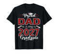 Proud Dad Class 2027 Graduate T-Shirt - Minimalist Print for Adults - T-Shirt, Sweatshirt, Hoodie