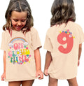 On Cloud Nine Birthday Girl Kids Girls Outfits Flower - Adult & Kids T-Shirts, Sweatshirts & Hoodies apparel design preview 1