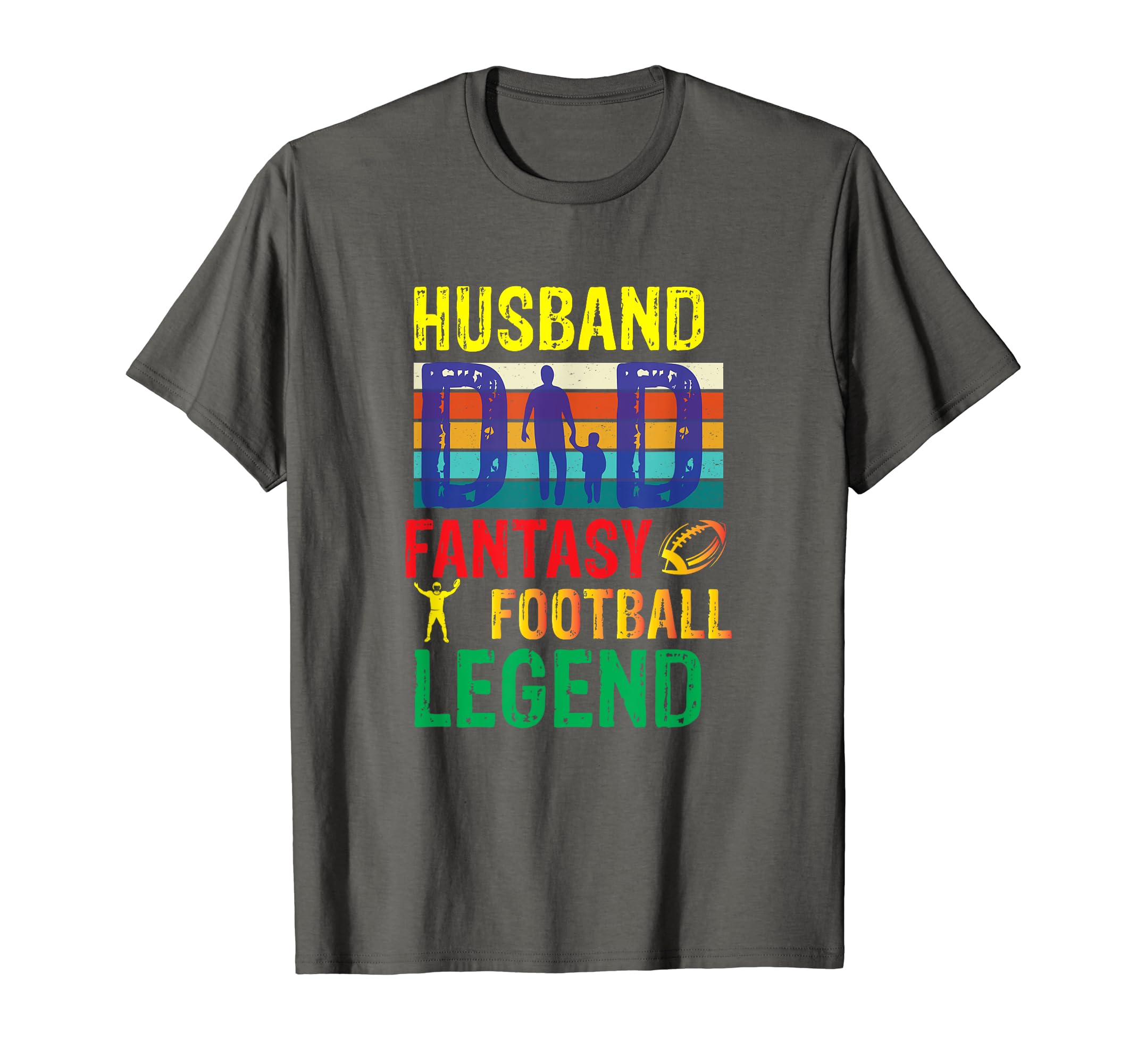 Mens Husband Dad Fantasy Football Legend T-Shirt - Unique Graphic Unisex - T-Shirt, Sweatshirt, Hoodie