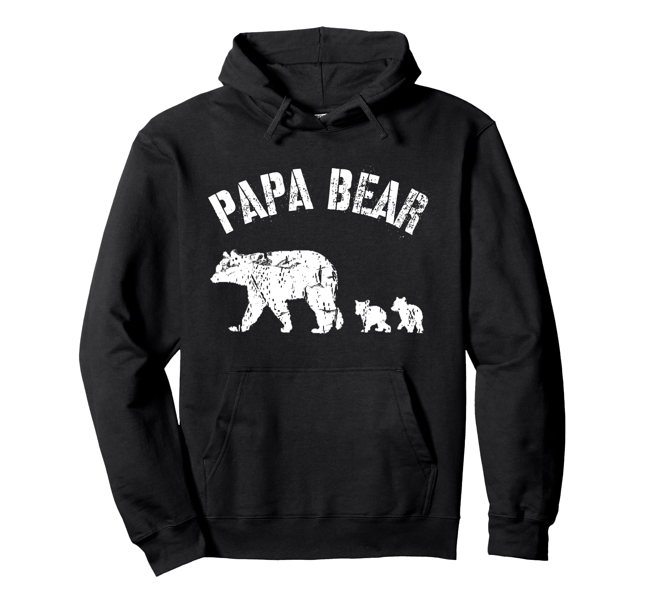 Papa Bear 2 Two Cubs Fun Dad Father Gift Hoodie - Graphic Print for Adults - T-Shirt, Sweatshirt, Hoodie