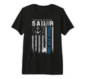 Mens Proud Step Dad Us Sailor Flag T-Shirt - Streetwear Style for Adults - T-Shirt, Sweatshirt, Hoodie