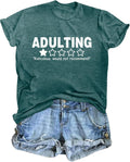 Funny for Women Graphic Adulting Would Not Recommend - Adult & Kids T-Shirts, Sweatshirts & Hoodies apparel design preview 1