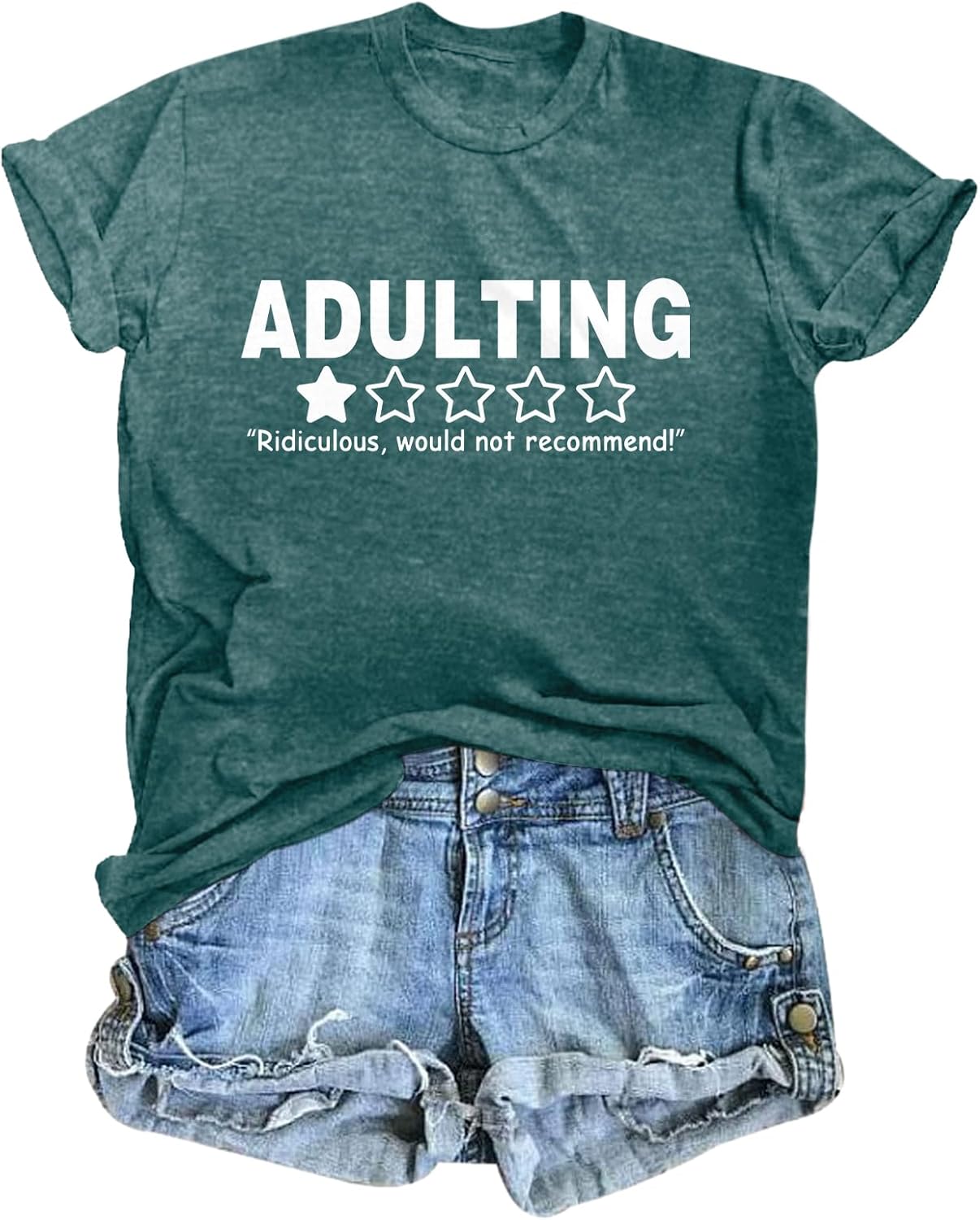 Funny for Women Graphic Adulting Would Not Recommend - Adult & Kids T-Shirts, Sweatshirts & Hoodies apparel design preview 1