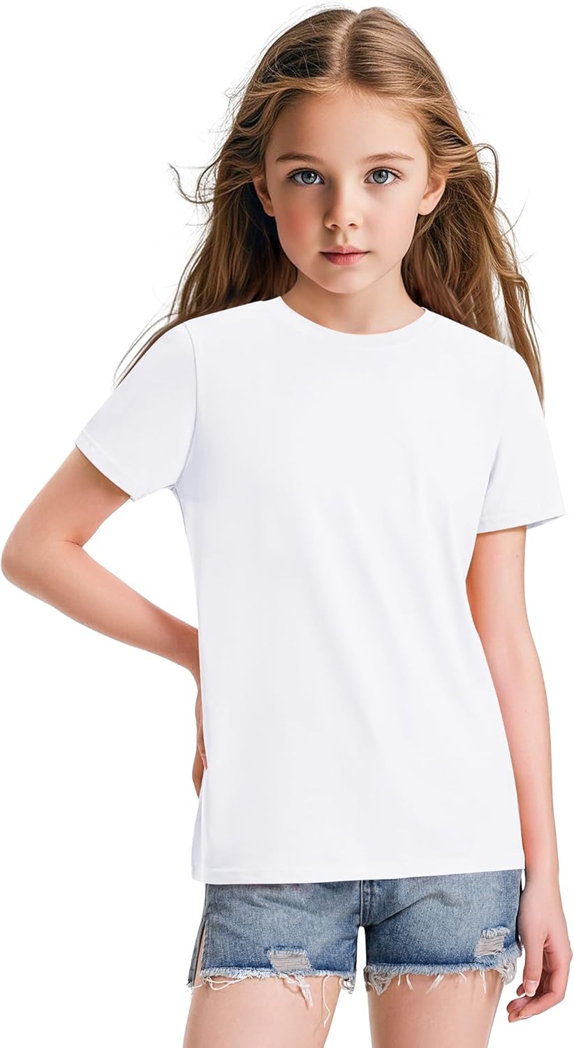 Girls Short Sleeve Soft Cotton Plain Tops Clothes for - Adult & Kids T-Shirts, Sweatshirts & Hoodies apparel design preview 1