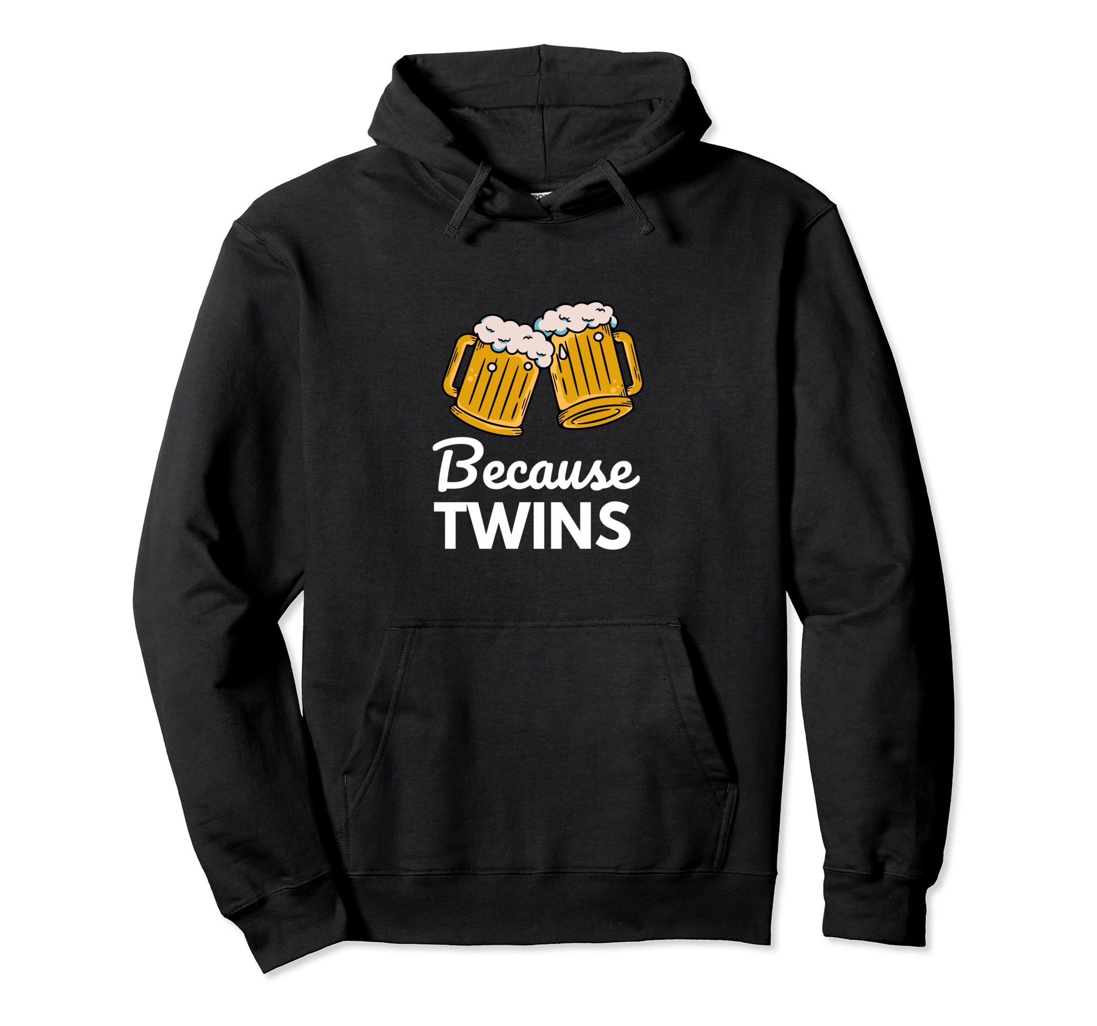 Funny Because Twins Twin Dad Outfit Hoodie - Aesthetic Graphic Unisex - T-Shirt, Sweatshirt, Hoodie