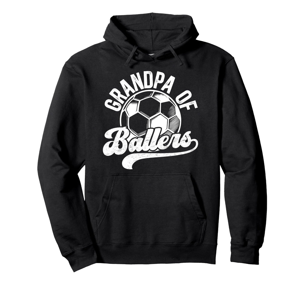 Grandpa Ballers Soccer Grandpa Soccer Hoodie - Minimalist Print for Adults - T-Shirt, Sweatshirt, Hoodie