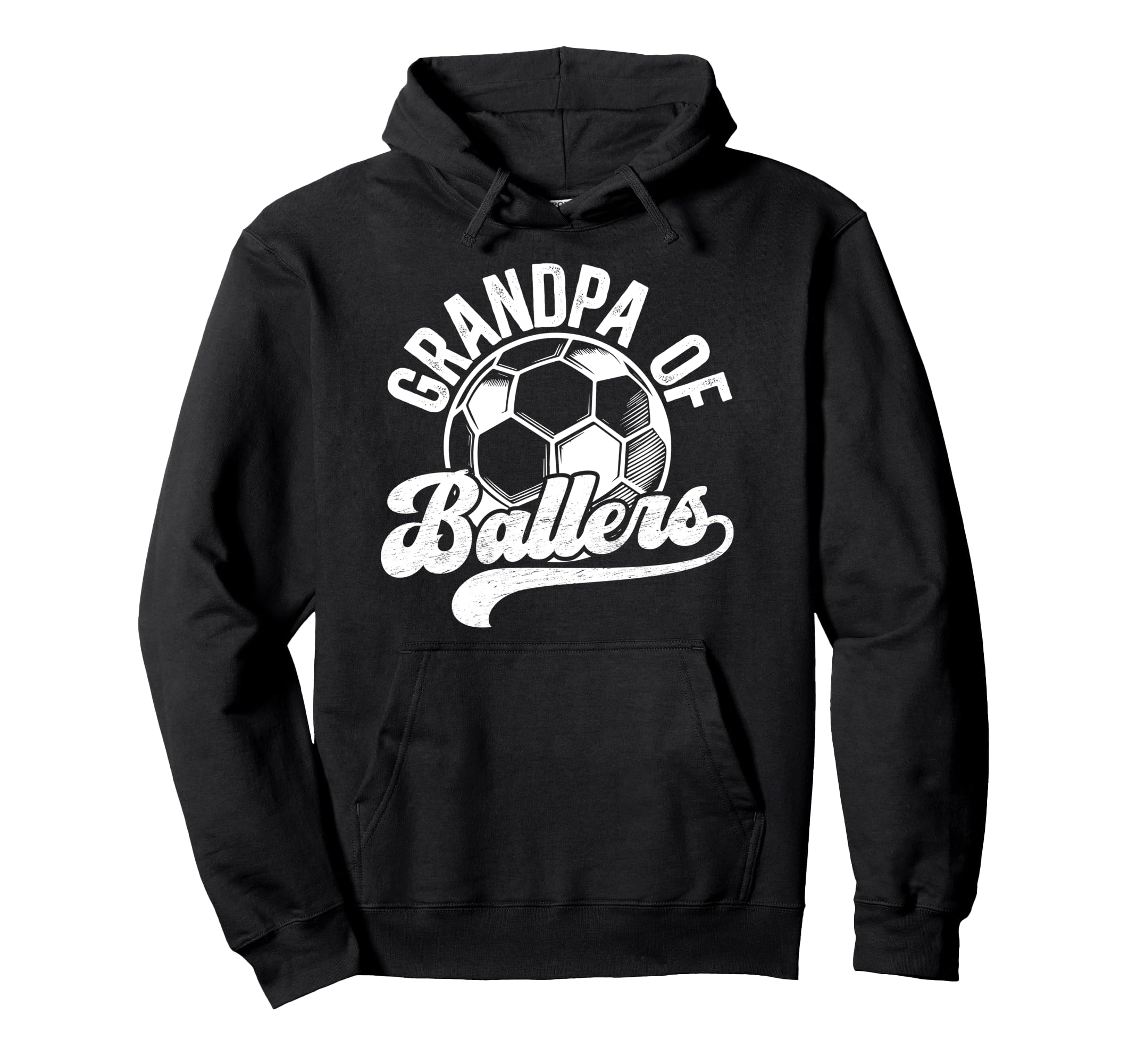 Grandpa Ballers Soccer Grandpa Soccer Hoodie - Minimalist Print for Adults - T-Shirt, Sweatshirt, Hoodie