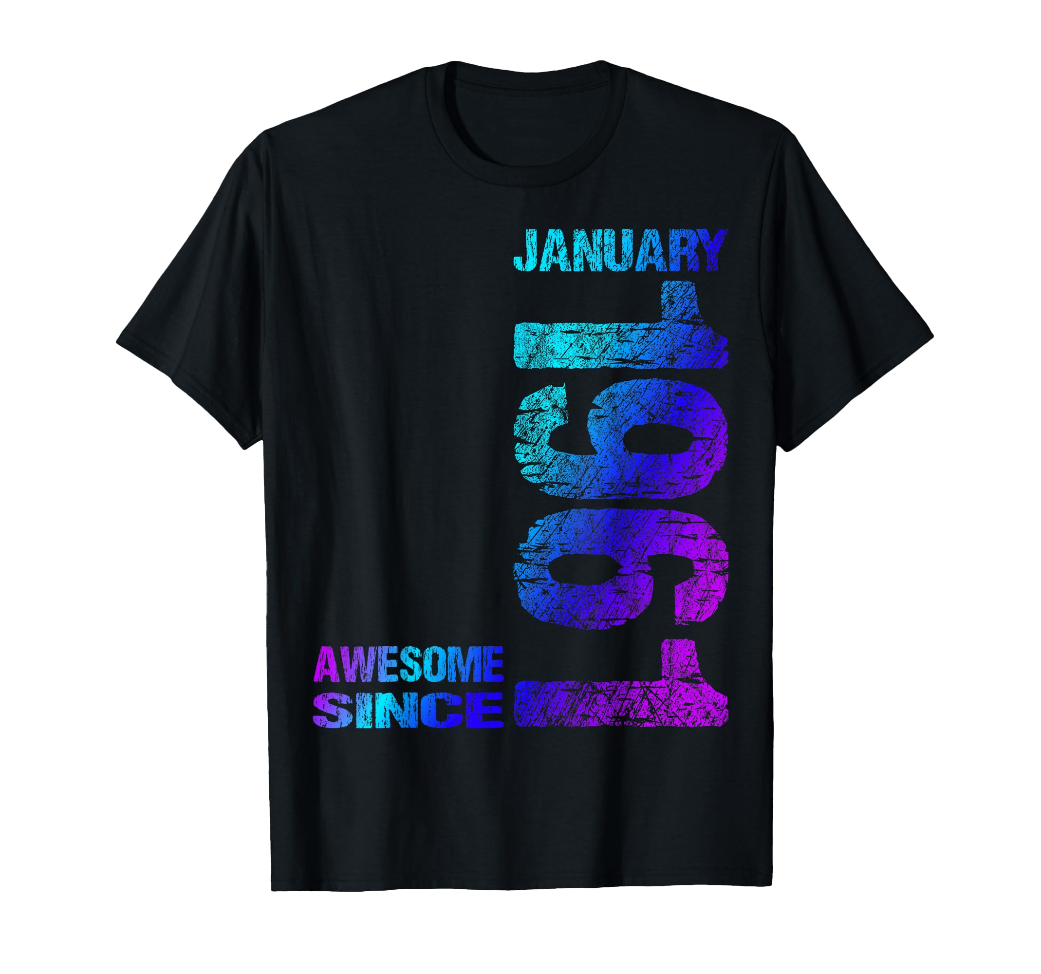 Awesome Since January 1961 65Th T-Shirt - Streetwear Style for Adults - T-Shirt, Sweatshirt, Hoodie