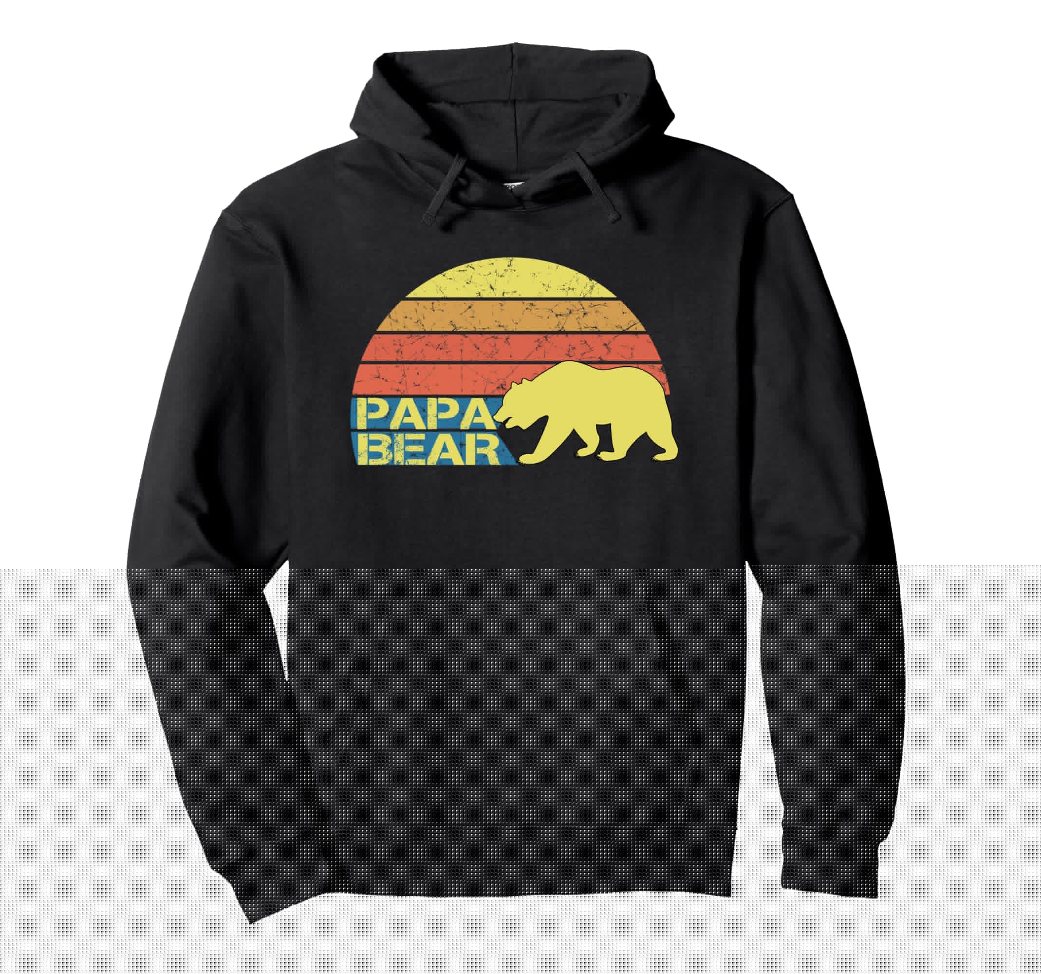 Papa Bear Hoodie - Custom Art Print Men Women - T-Shirt, Sweatshirt, Hoodie