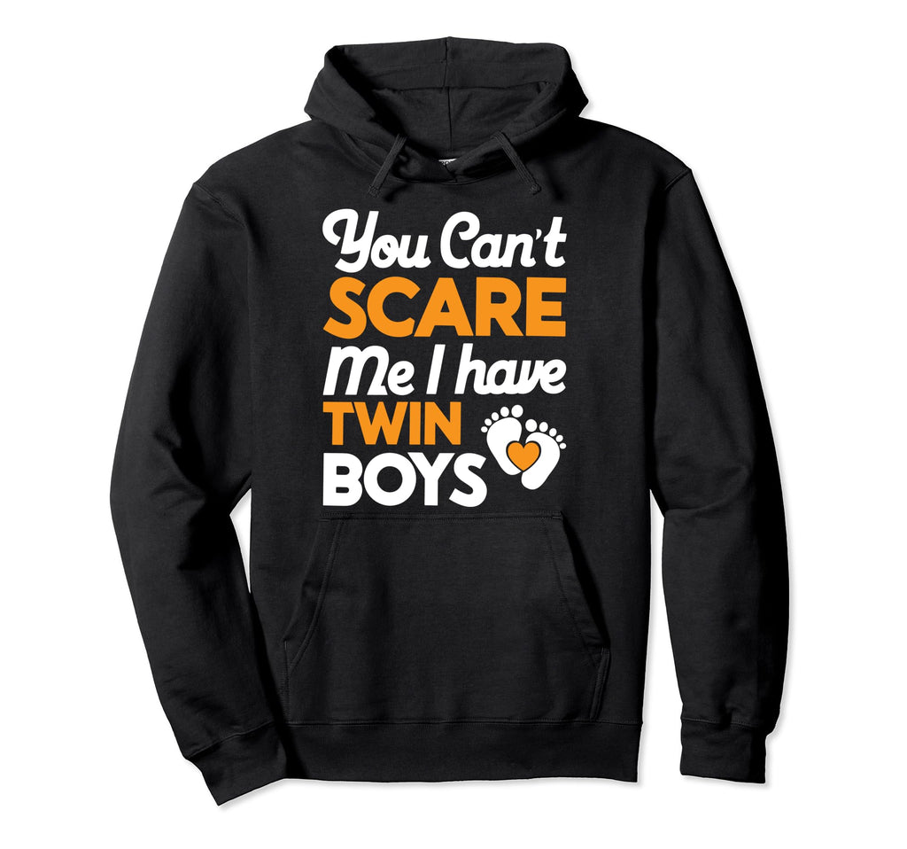 Cant Scare Twin Dad Novelty Funny Daddy Hoodie - Trendy Graphic for Adults - T-Shirt, Sweatshirt, Hoodie