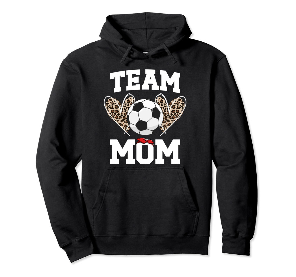 Team Mom Heart Soccer Team Mom Soccer Team Hoodie - Unique Graphic Unisex - T-Shirt, Sweatshirt, Hoodie