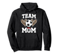 Team Mom Heart Soccer Team Mom Soccer Team Hoodie - Unique Graphic Unisex - T-Shirt, Sweatshirt, Hoodie