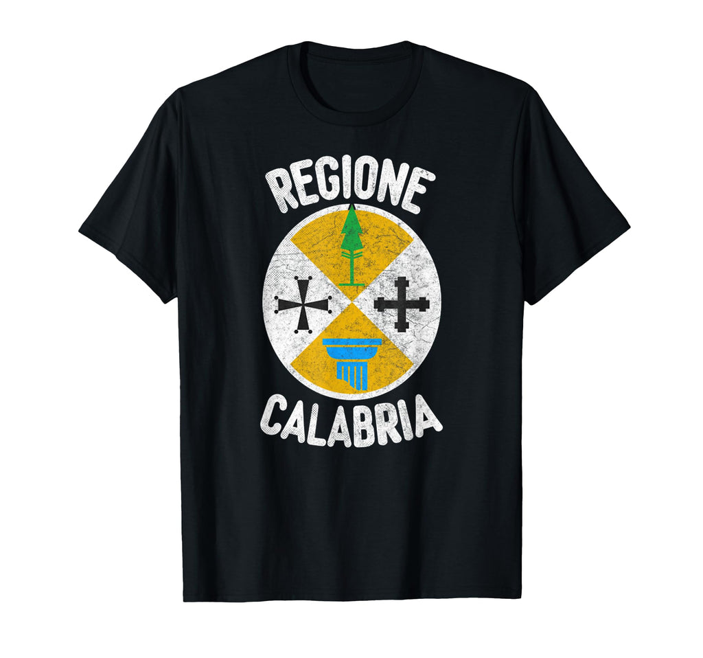 Regione Calabria Italiano Distressed T-Shirt - Aesthetic Graphic for Adults - T-Shirt, Sweatshirt, Hoodie