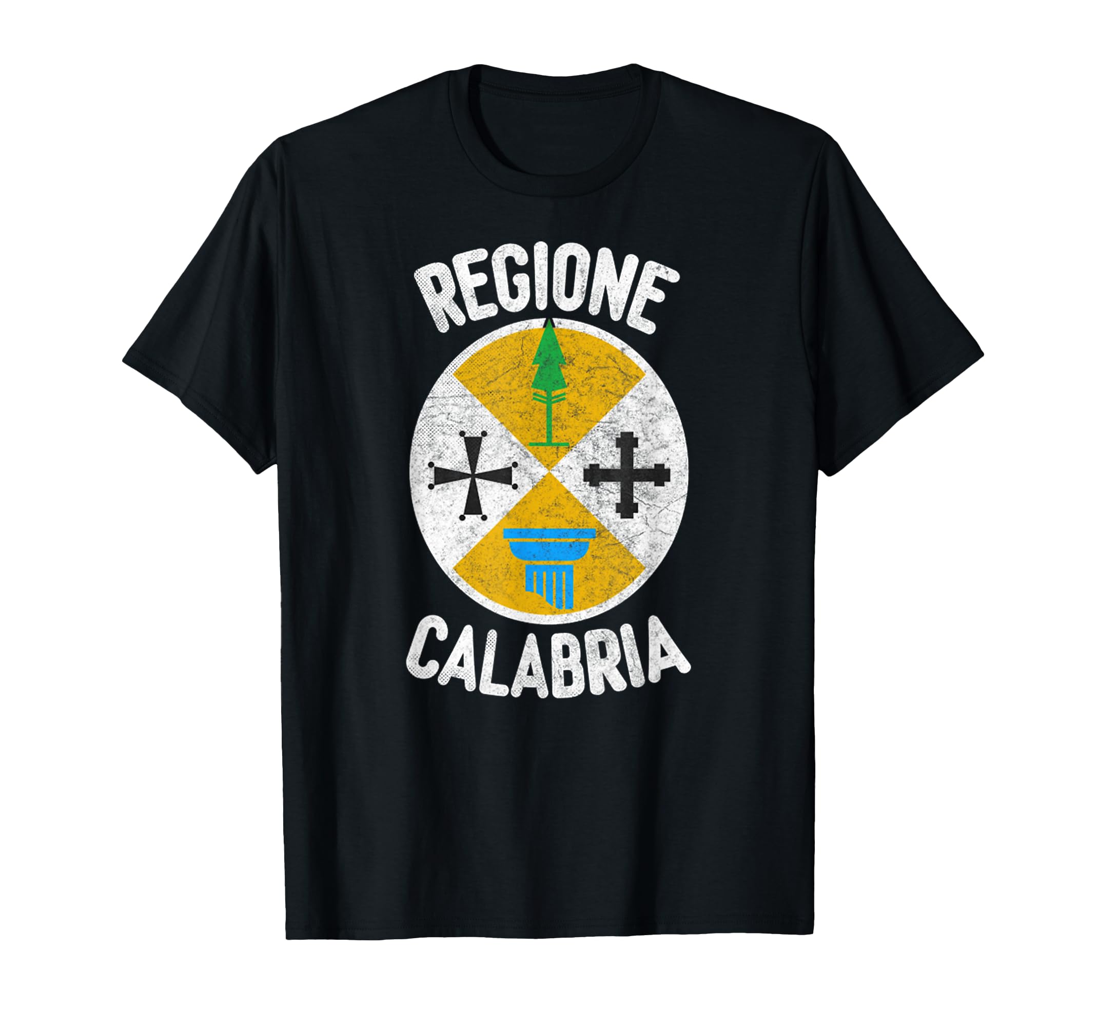 Regione Calabria Italiano Distressed T-Shirt - Aesthetic Graphic for Adults - T-Shirt, Sweatshirt, Hoodie