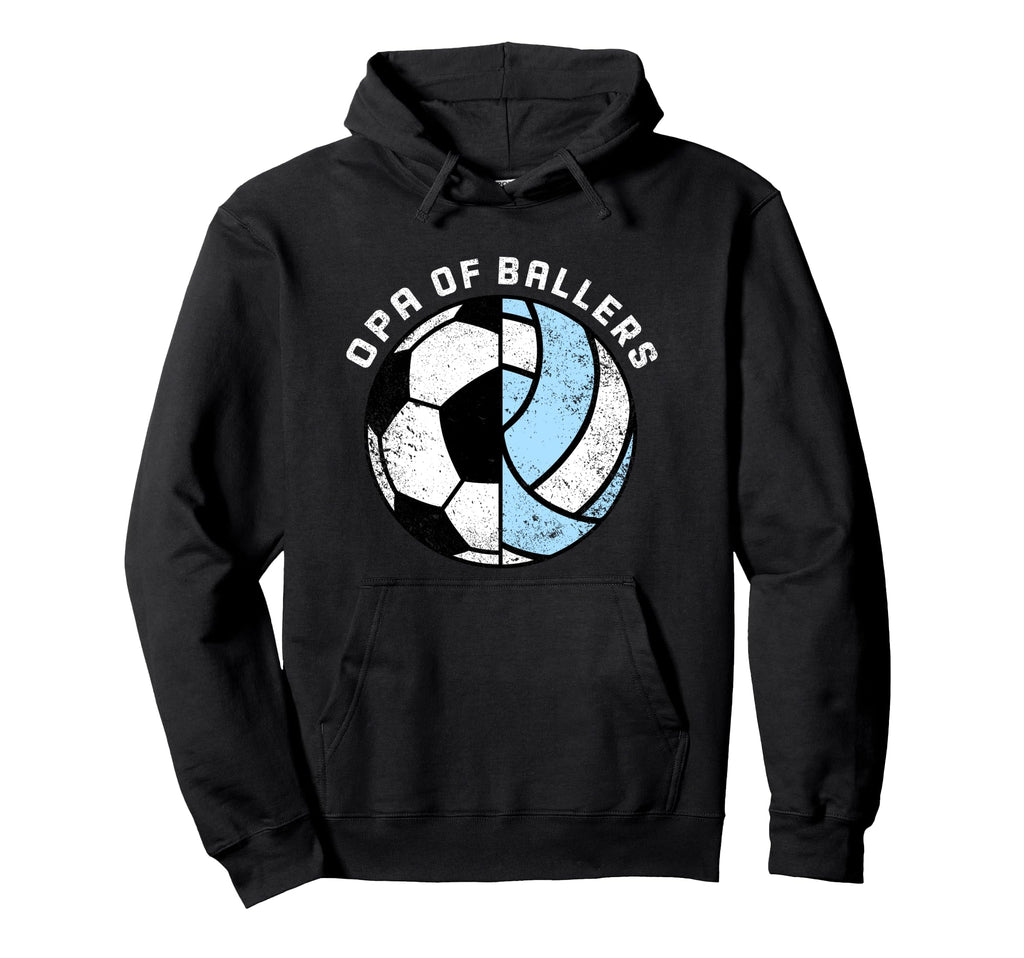 Opa Ballers Funny Soccer Volleyball Hoodie - Aesthetic Graphic Unisex - T-Shirt, Sweatshirt, Hoodie