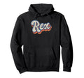 Rex Personalized Name Custom Hoodie - Fun Novelty Design for Adults - T-Shirt, Sweatshirt, Hoodie