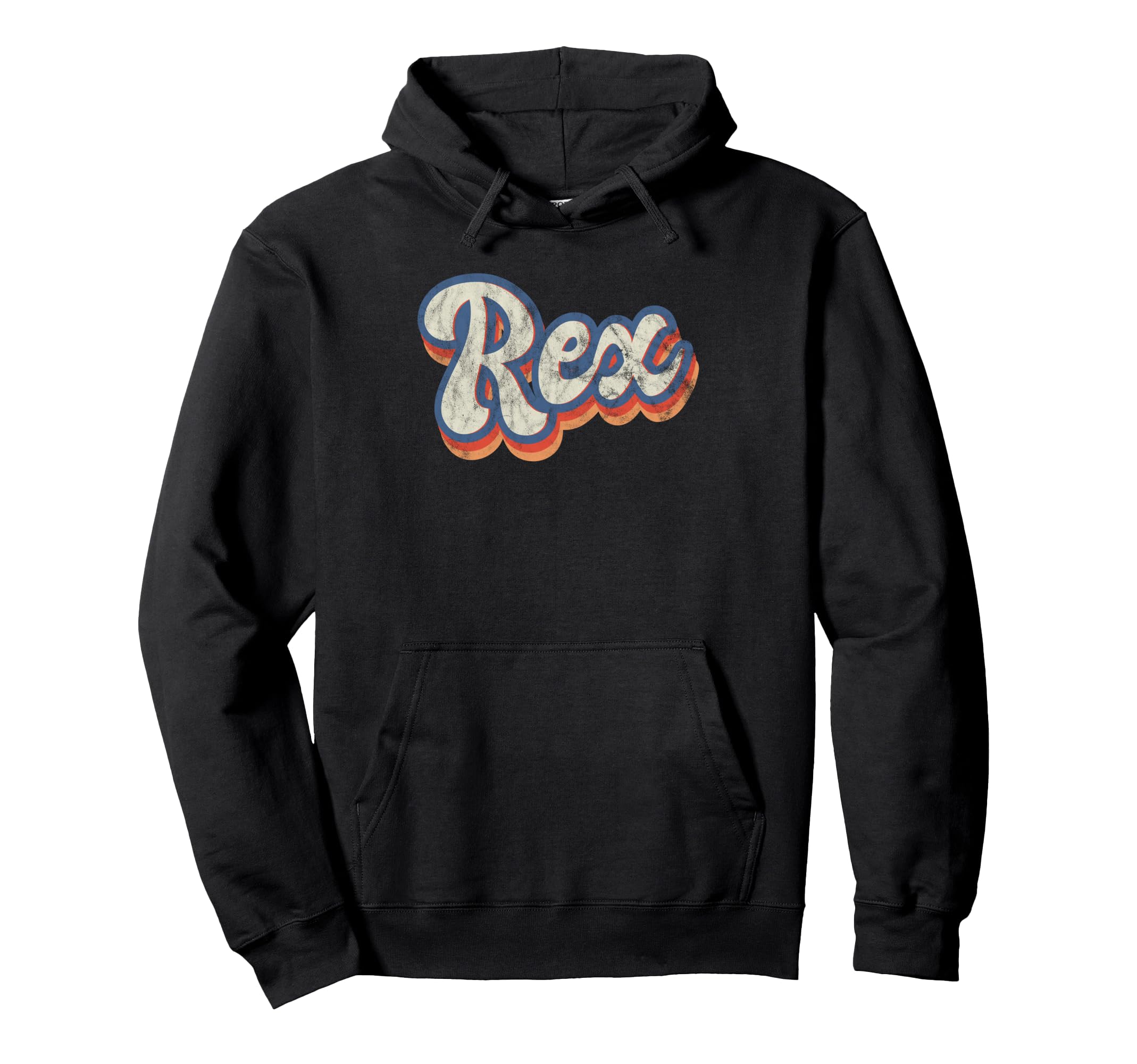 Rex Personalized Name Custom Hoodie - Fun Novelty Design for Adults - T-Shirt, Sweatshirt, Hoodie
