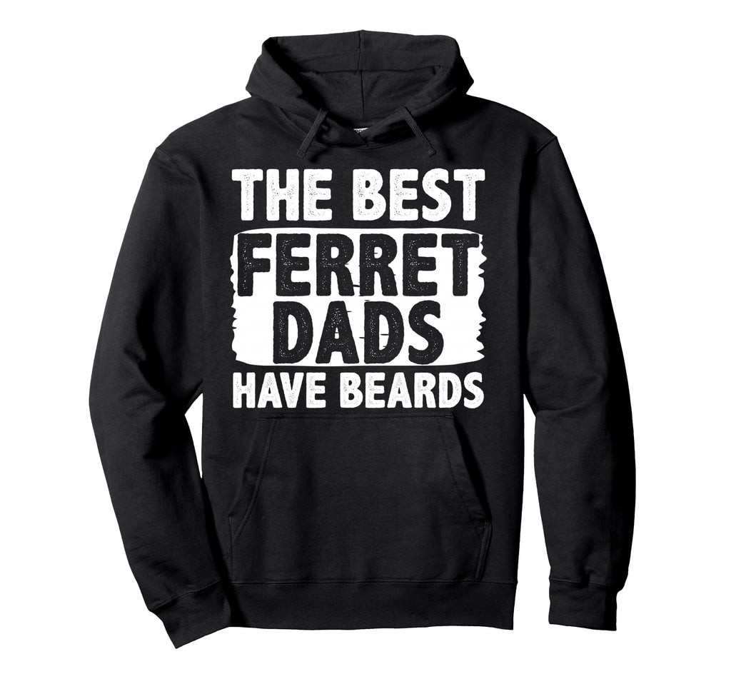 Ferret Dad Beard Funny Dads Hoodie - Graphic Print Unisex - T-Shirt, Sweatshirt, Hoodie