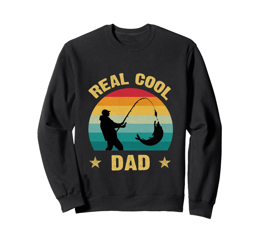 Reel Dad Fishing Daddy Fathers Day Sweatshirt - Streetwear Style Unisex - T-Shirt, Sweatshirt, Hoodie