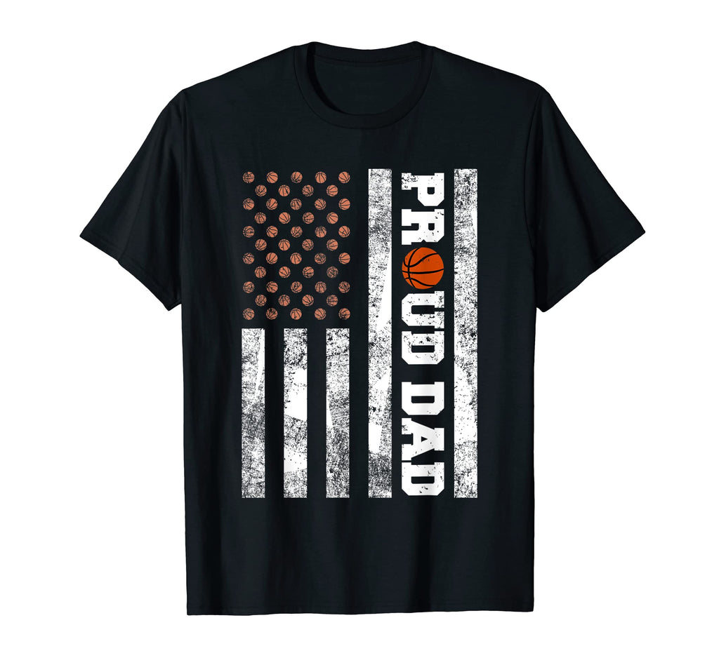 Mens Proud Dad American Distressed T-Shirt - Unique Graphic for Adults - T-Shirt, Sweatshirt, Hoodie