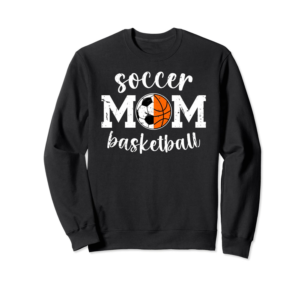Soccer Basketball Mom Ballers Sweatshirt - Graphic Print Men Women - T-Shirt, Sweatshirt, Hoodie
