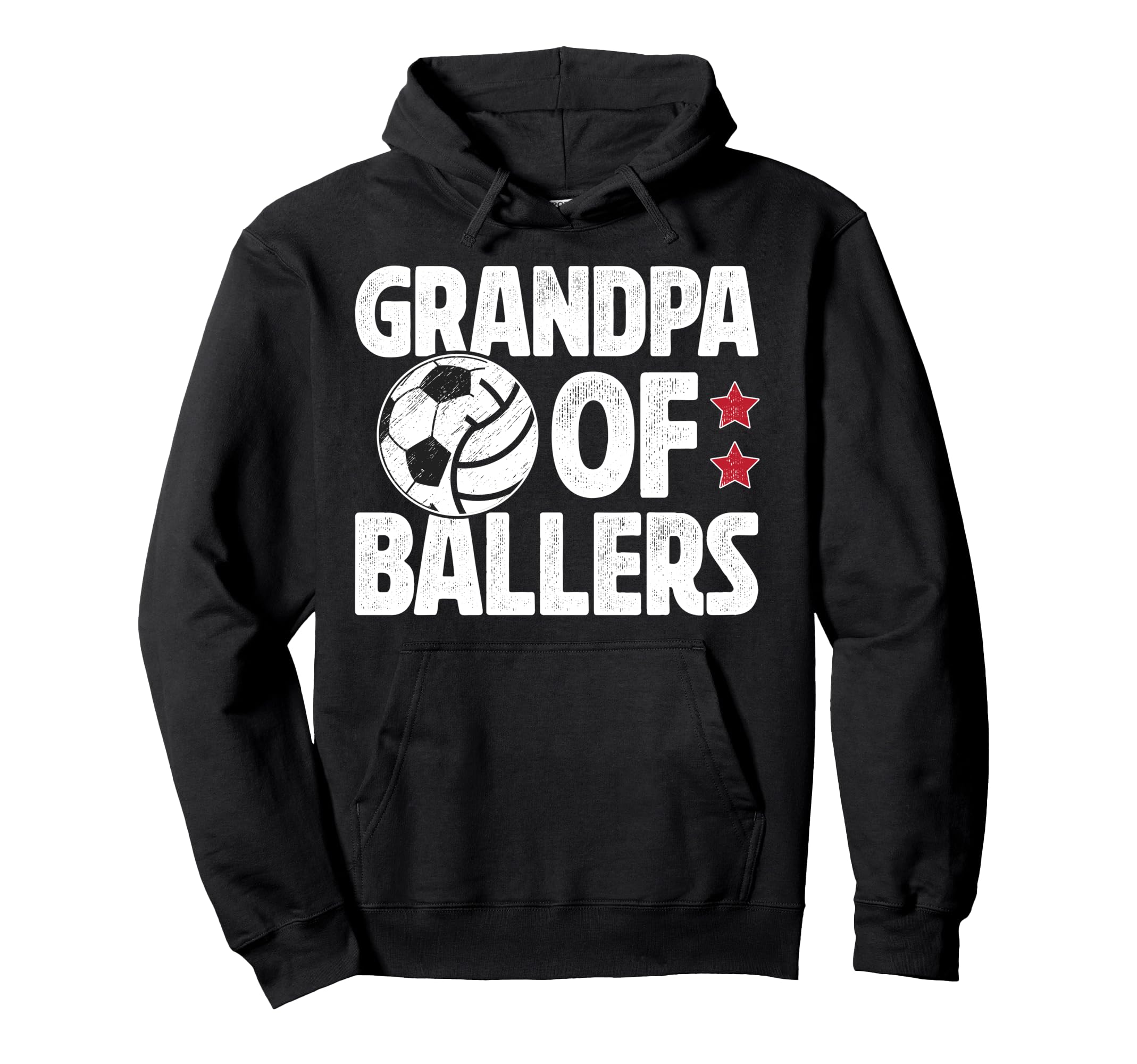 Grandpa Ballers Proud Soccer Hoodie - Casual Everyday Wear for Adults - T-Shirt, Sweatshirt, Hoodie