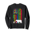 Autism Father Son Papa Bear Sweatshirt - Casual Everyday Wear for Adults - T-Shirt, Sweatshirt, Hoodie