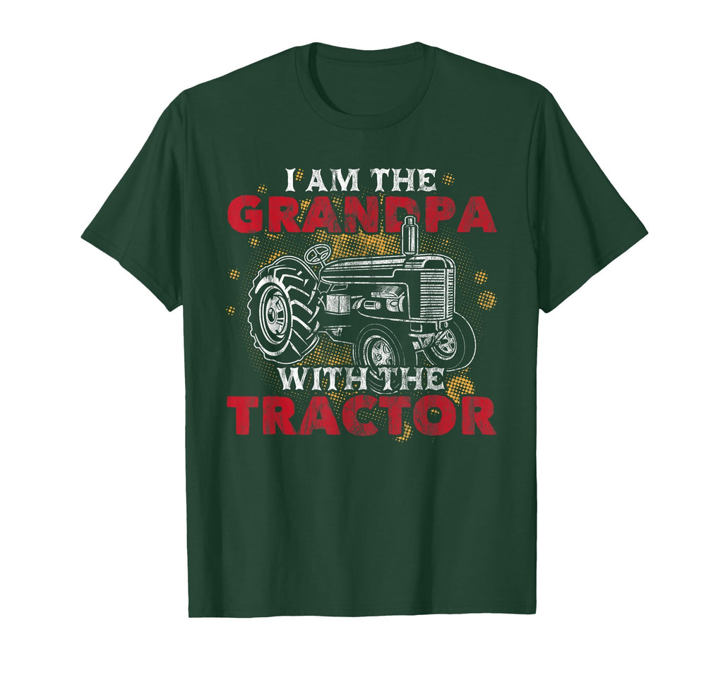 Grandpa Tractor Grandfather Funny T-Shirt - Unique Graphic Men Women - T-Shirt, Sweatshirt, Hoodie