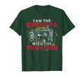Grandpa Tractor Grandfather Funny T-Shirt - Unique Graphic Men Women - T-Shirt, Sweatshirt, Hoodie
