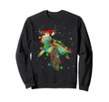 Sea Turtle Lights Funny Santa Sweatshirt - Casual Everyday Wear for Adults - T-Shirt, Sweatshirt, Hoodie