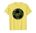 Green Camo Camouflage Soccer Ball T-Shirt - Casual Everyday Wear for Adults - T-Shirt, Sweatshirt, Hoodie