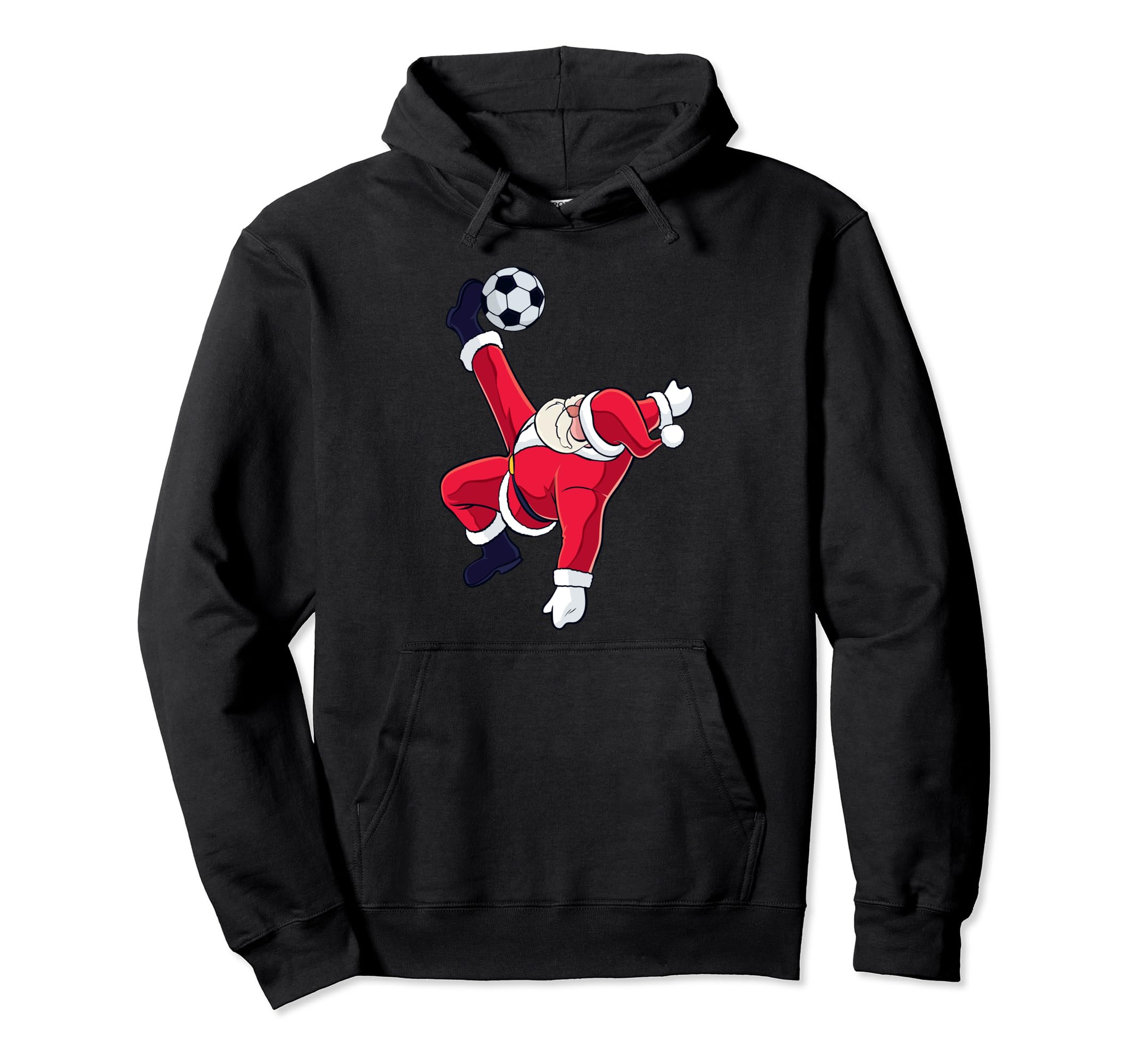 Soccer Santa Bicycle Kick Ball Sport Hoodie - Streetwear Style Men Women - T-Shirt, Sweatshirt, Hoodie