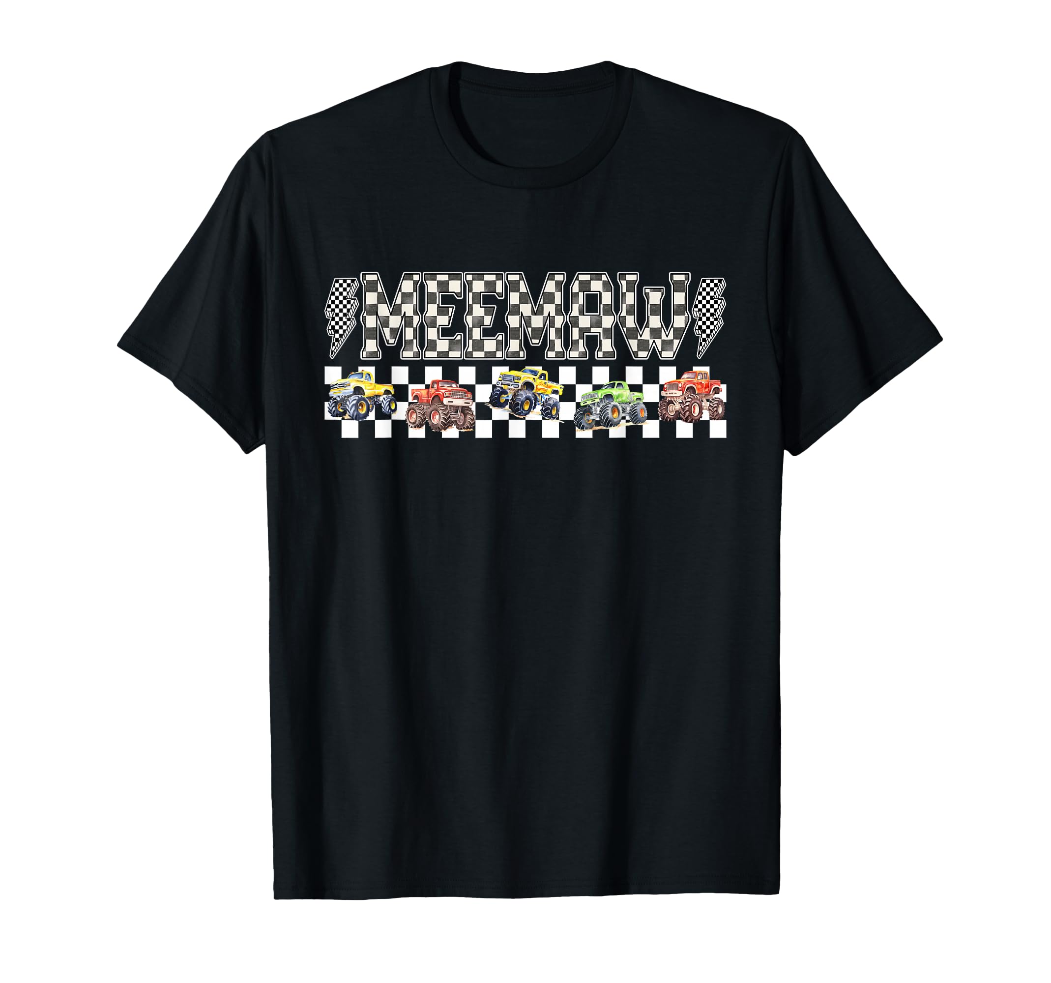Meemaw Monster Truck Family Crew T-Shirt - Trendy Graphic for Adults - T-Shirt, Sweatshirt, Hoodie