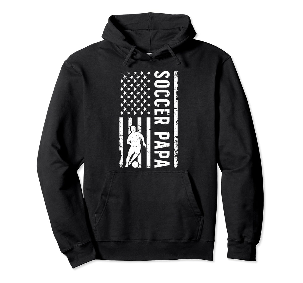 Soccer Papa Grandpa Papa Soccer Player Hoodie - Novelty Apparel for Adults - T-Shirt, Sweatshirt, Hoodie