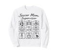 Funny Soccer Mom Supervisor Busy Sweatshirt - Minimalist Print for Adults - T-Shirt, Sweatshirt, Hoodie