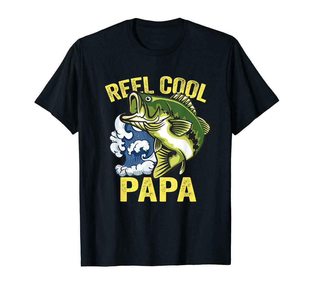 Reel Papa Fishing Fathers Day Papa T-Shirt - Fun Novelty Design for Adults - T-Shirt, Sweatshirt, Hoodie