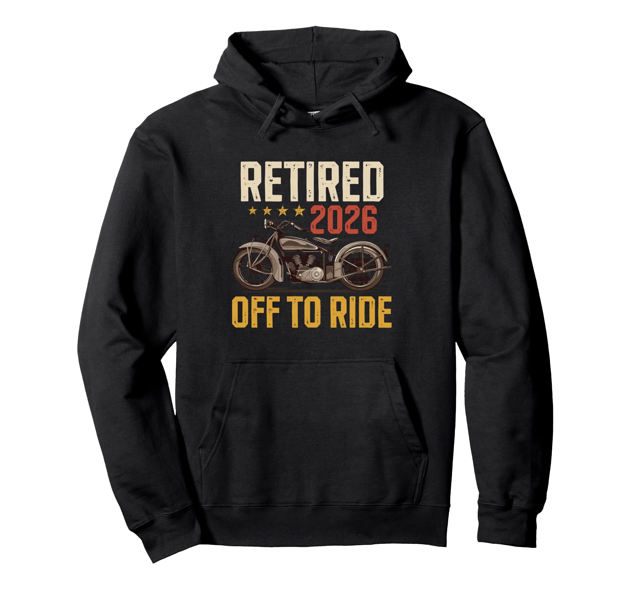 Retired 2026 Off To Ride Retirement Hoodie - Custom Art Print Unisex - T-Shirt, Sweatshirt, Hoodie